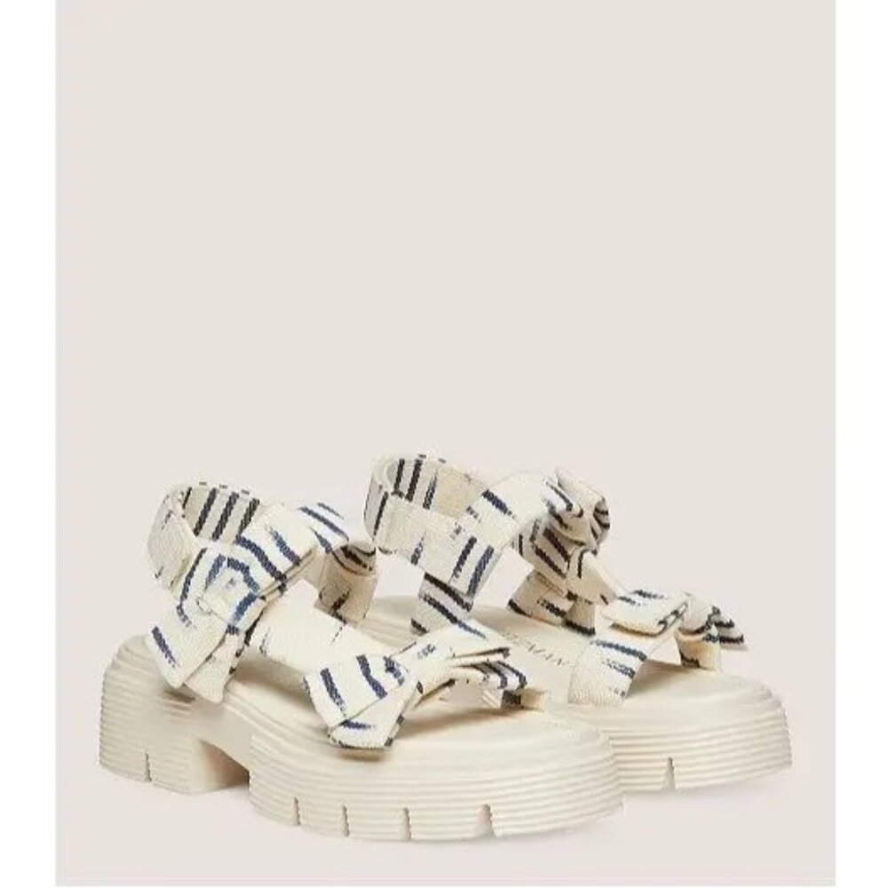 Stuart Weitzman Striped Sofia Nolita Sandal - Size 7